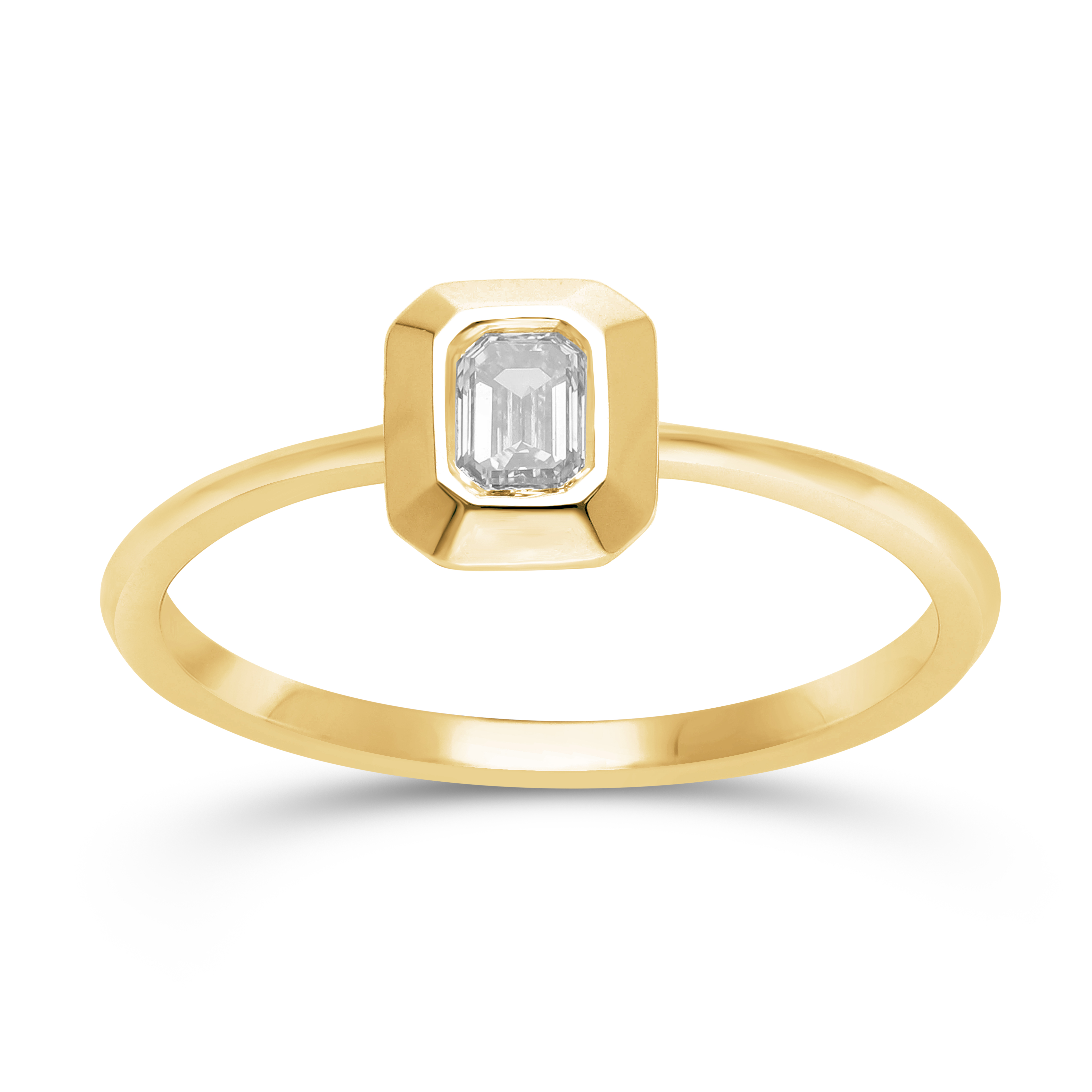 Framed Solitaire Ring